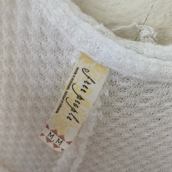 Free people M White California dreaming tank top - Picture 7 of 7